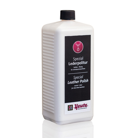 Heute Schuhputzmaschinen special leather polish black 1 litre bottle suitable for shoe shine machine
